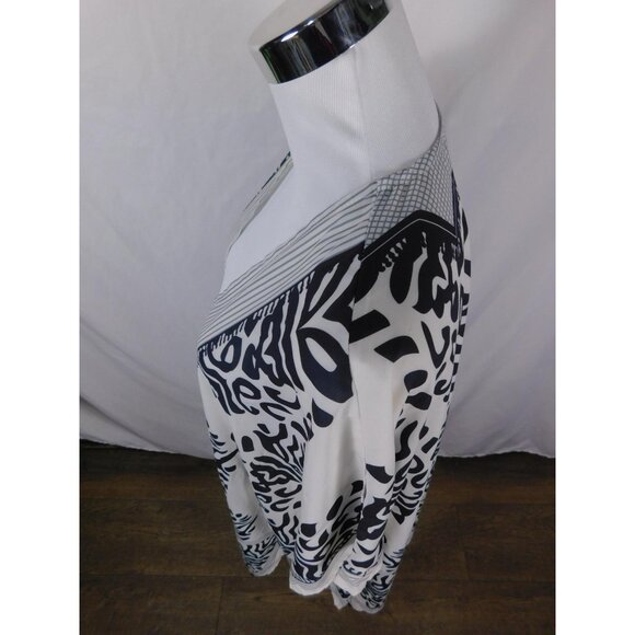 Black White Boho Tribal Kimono Tassel Pompom OS - Picture 6 of 11